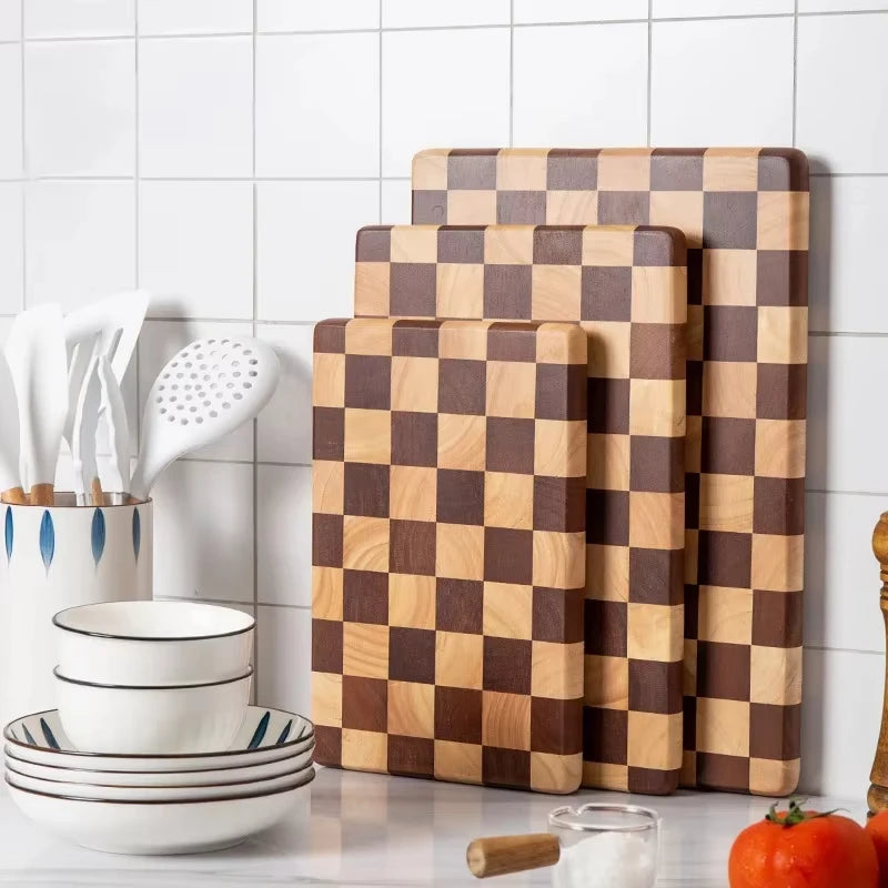 Wholesale Chopping Board Food Safety Acacia Solid Wood Cutting Boards Block Wooden Kitchenware With Portable Logo Custom