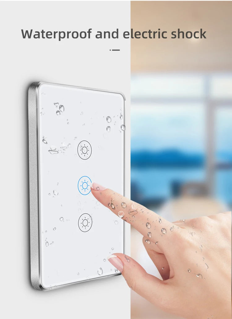 Smart Home Products Wifi App Control Wall Switches Tuya Wall Light Switch US Standard Intelligent Switches