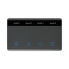 New Smart Home Luxury LED Display WiFi Remote Control  Light Tuya Alexa Home Products Smart Wall Switch