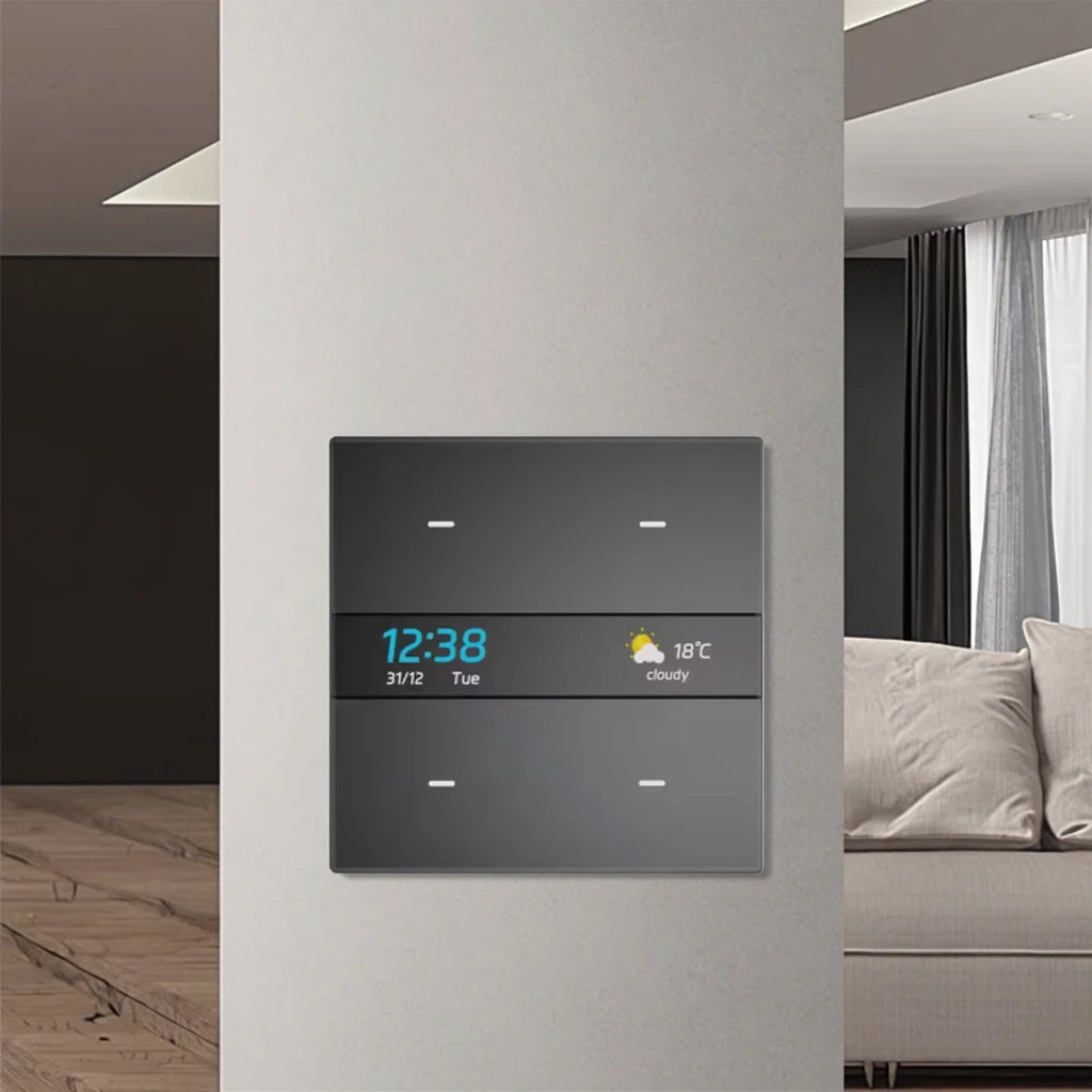 Tuya Smart Touch Switch Zigbee Smart Switch 4 Gang Smart Panel Switch Smart Home Products Smart Dimmer Light Switch Smart Home