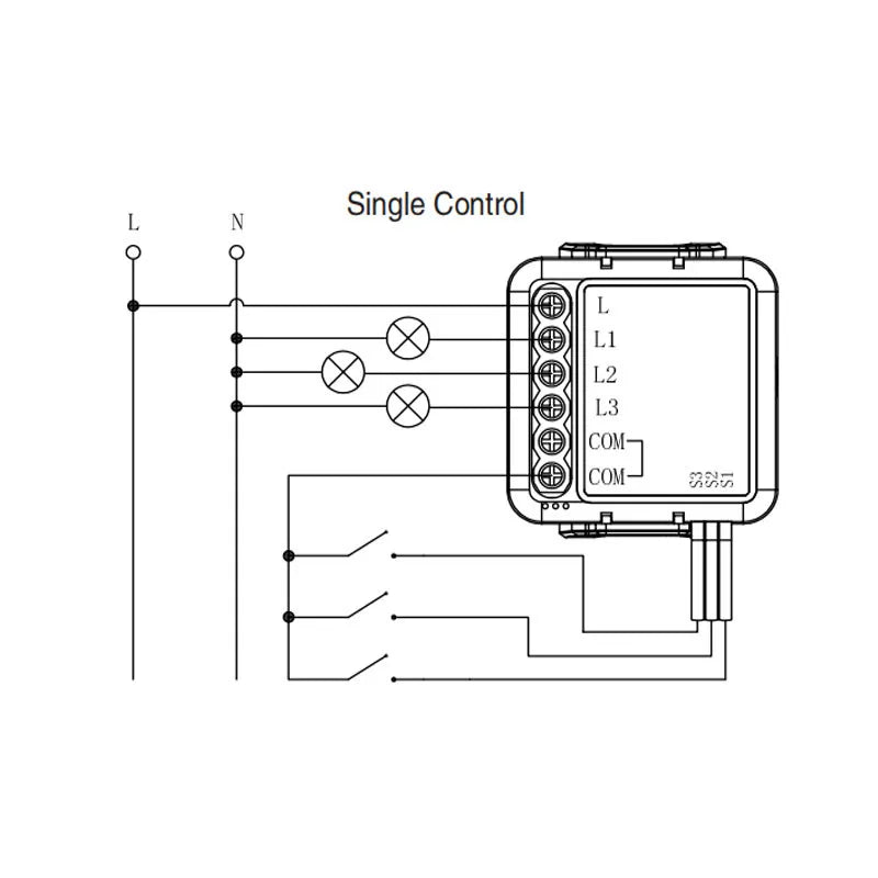 Tuya Smart LED Light Controller 3-Channel No Neutral Zigbee Smart Wall Switch with DIY Relay Module Smart Home Products Devices