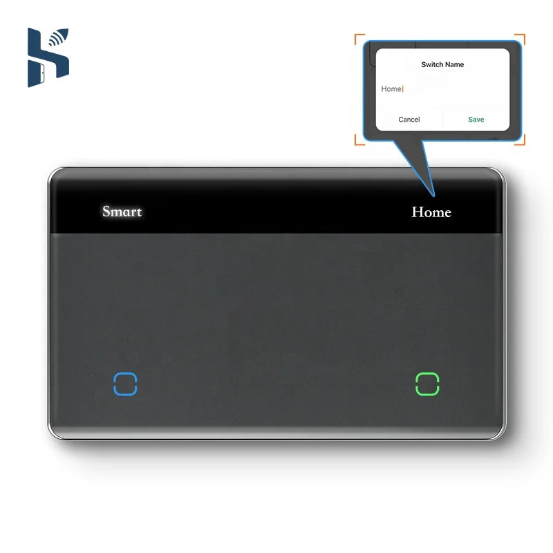 New Smart Home Luxury LED Display WiFi Remote Control  Light Tuya Alexa Home Products Smart Wall Switch
