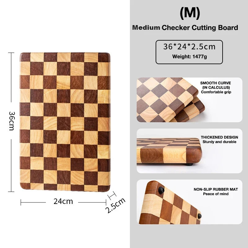 Wholesale Chopping Board Food Safety Acacia Solid Wood Cutting Boards Block Wooden Kitchenware With Portable Logo Custom