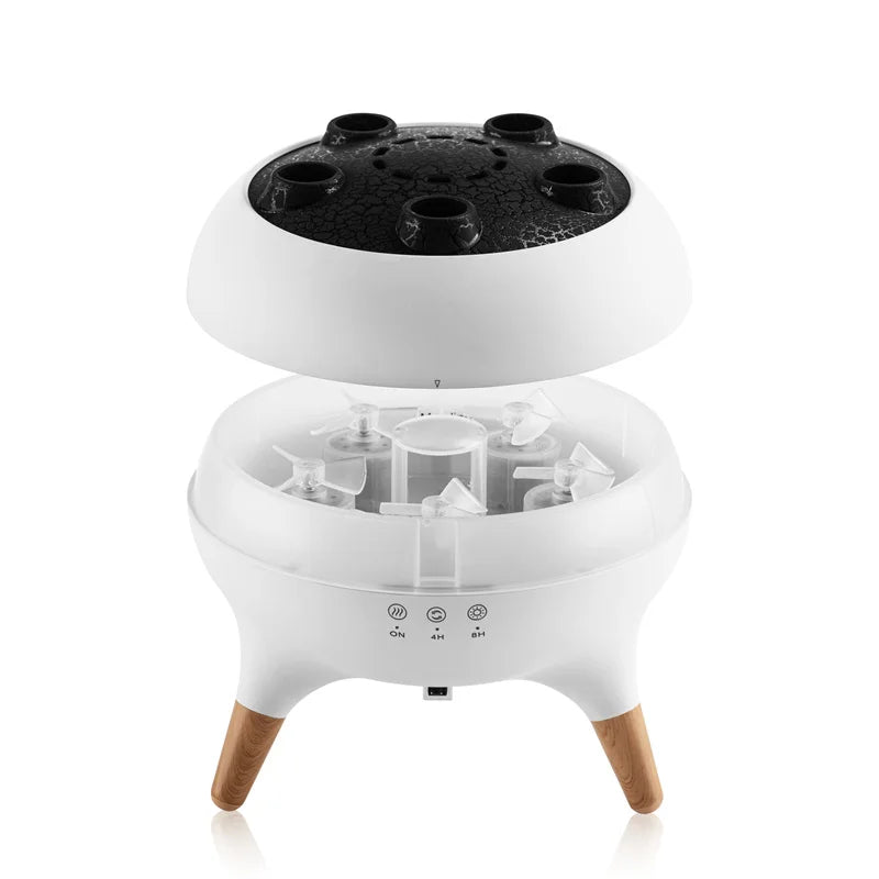 Innovation 2026 Home Products Jellyfish Dynamic Multi-spray Aroma Machine Desktop Flame Diffuser Household Fog Humidifier