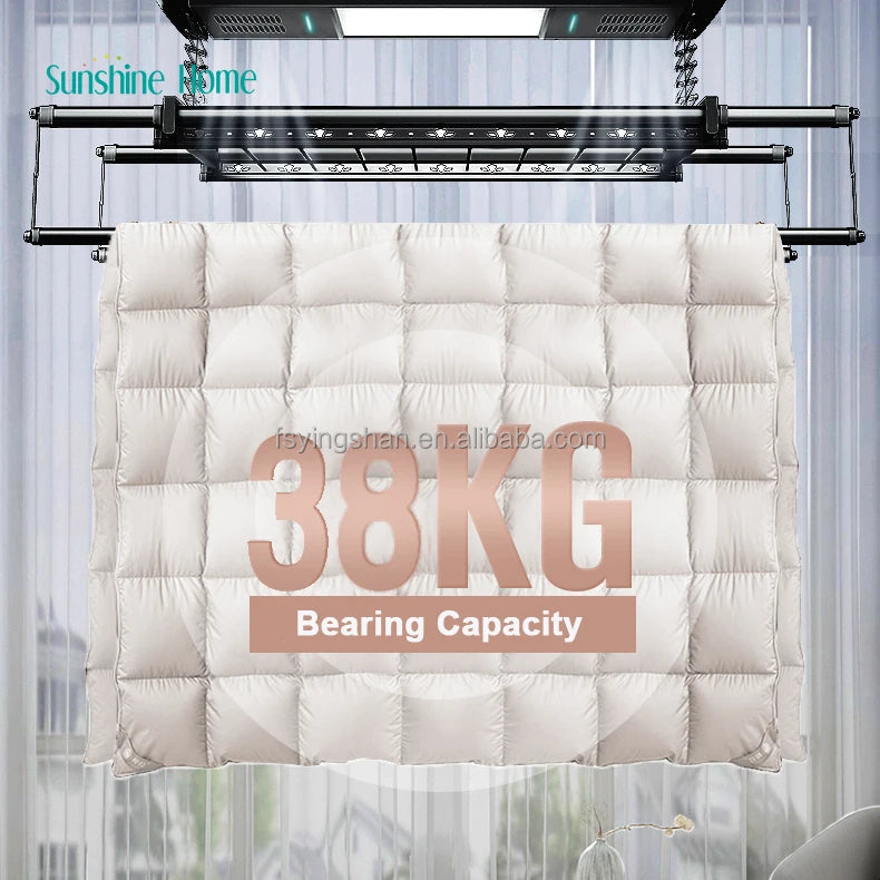 Smart Home Electric Folding Clothes Airer Dryer Indoor Ceiling Laundry Dryer Shoe Racks Stylish for Smart Home Products