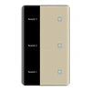 New Smart Home Luxury LED Display WiFi Remote Control  Light Tuya Alexa Home Products Smart Wall Switch