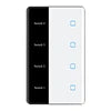 New Smart Home Luxury LED Display WiFi Remote Control  Light Tuya Alexa Home Products Smart Wall Switch