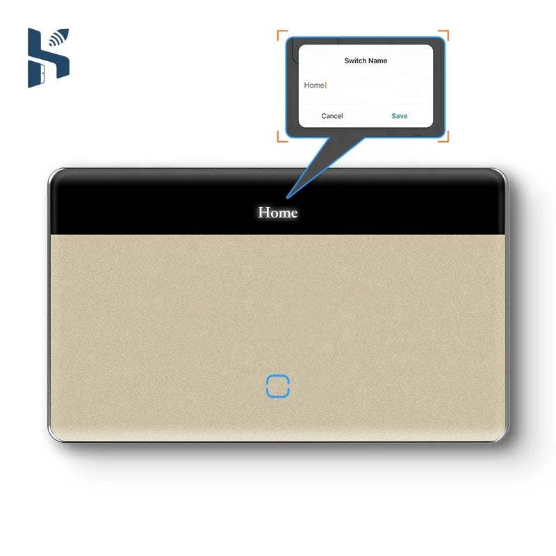 New Smart Home Luxury LED Display WiFi Remote Control  Light Tuya Alexa Home Products Smart Wall Switch