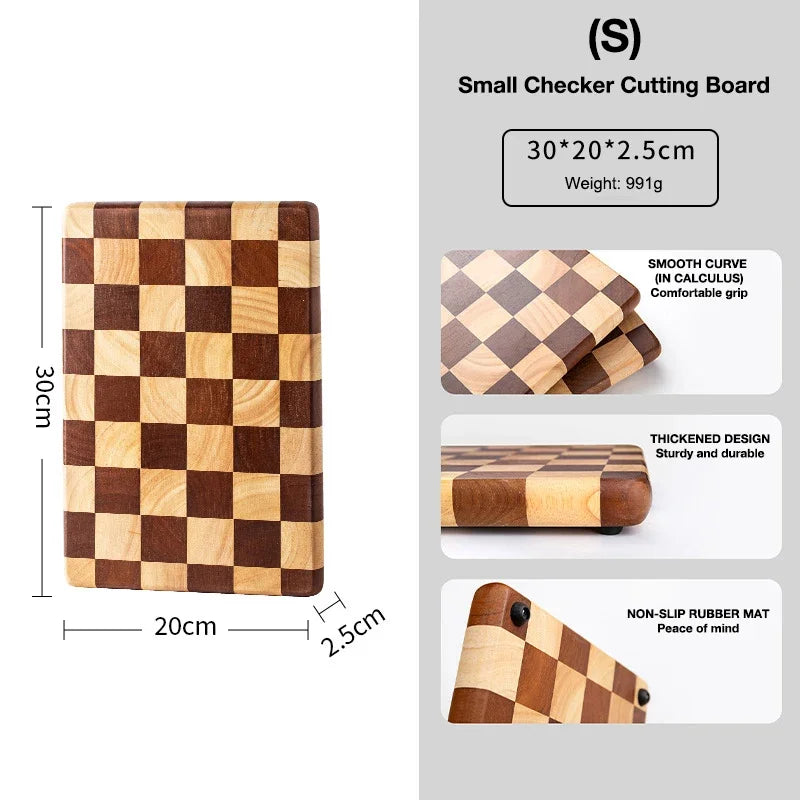 Wholesale Chopping Board Food Safety Acacia Solid Wood Cutting Boards Block Wooden Kitchenware With Portable Logo Custom