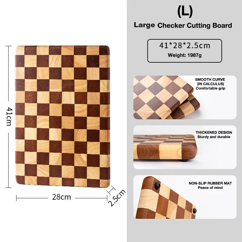 Wholesale Chopping Board Food Safety Acacia Solid Wood Cutting Boards Block Wooden Kitchenware With Portable Logo Custom
