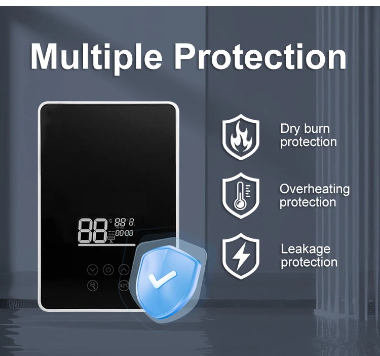3000 3500 4000 4500 5000 5500 6000 6500 7000 Watt Tankless Electric Water Heater 220 240V for Household Appliances  Hotel Car RV