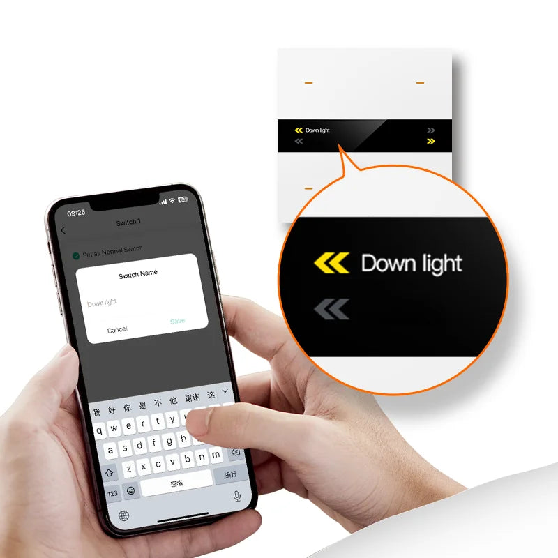 Smart Control Scene Switch Can Modify Name Customized Tuya Smart Home Products Multi-functional Wall Switches Automation
