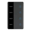 New Smart Home Luxury LED Display WiFi Remote Control  Light Tuya Alexa Home Products Smart Wall Switch