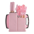 Kitchen Tool Kitchenware 19 Pieces Cooking Utensils Kitchen Knife Set Silicone Kitchen Utensils Set with Chopping Board