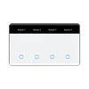 New Smart Home Luxury LED Display WiFi Remote Control  Light Tuya Alexa Home Products Smart Wall Switch