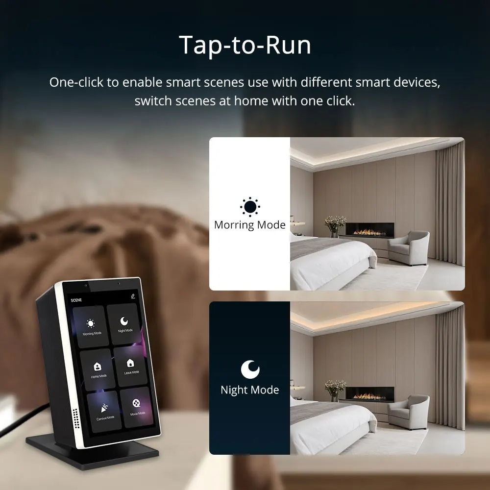 Zemismart 5 Inch Multi-functional Touch Screen Smart Control Panel Alexa Zigbee Hub Tuya Built Work App Bar Smart Home Products