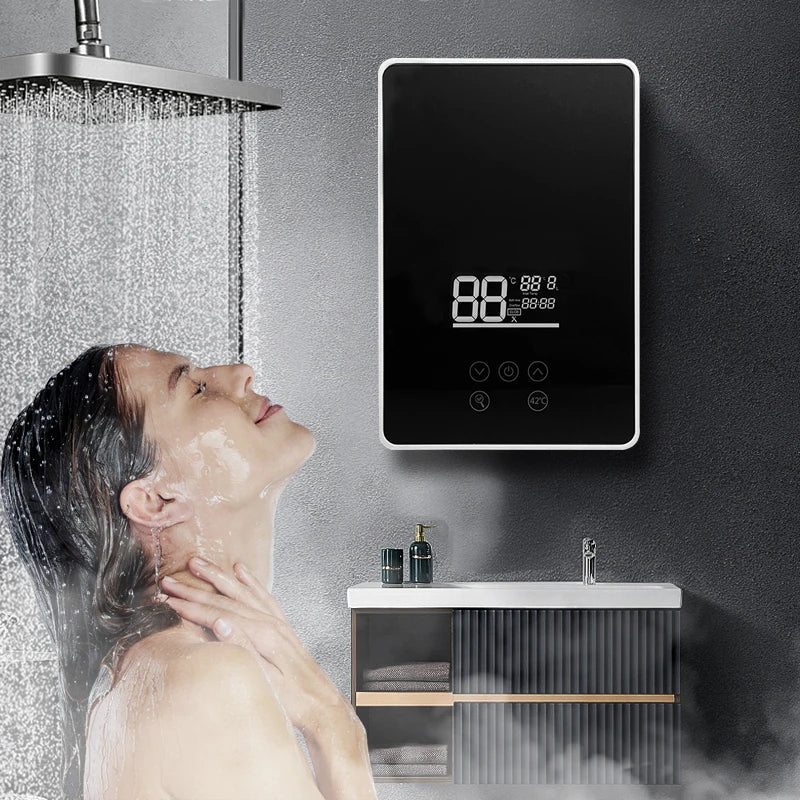 3000 3500 4000 4500 5000 5500 6000 6500 7000 Watt Tankless Electric Water Heater 220 240V for Household Appliances  Hotel Car RV