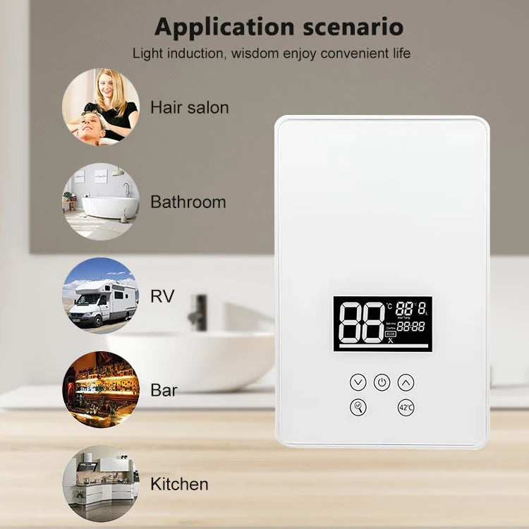 3000 3500 4000 4500 5000 5500 6000 6500 7000 Watt Tankless Electric Water Heater 220 240V for Household Appliances  Hotel Car RV