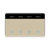 New Smart Home Luxury LED Display WiFi Remote Control  Light Tuya Alexa Home Products Smart Wall Switch