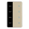 New Smart Home Luxury LED Display WiFi Remote Control  Light Tuya Alexa Home Products Smart Wall Switch
