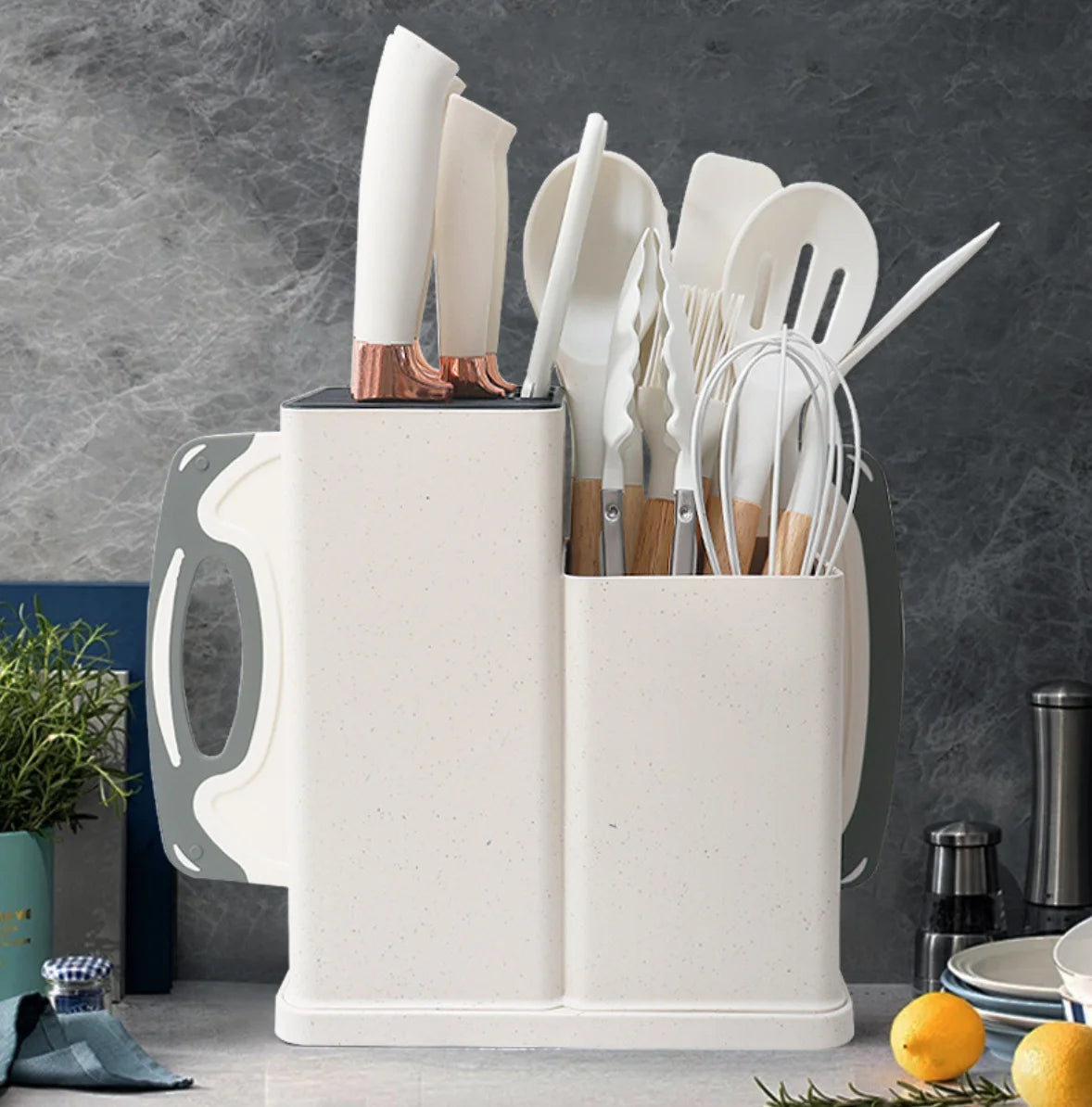 19-Piece Non-Stick Silicone Spatula Knife Set Household Cooking Tool Wholesale Kitchen Utensils Spoon Spatula Home Kitchenware