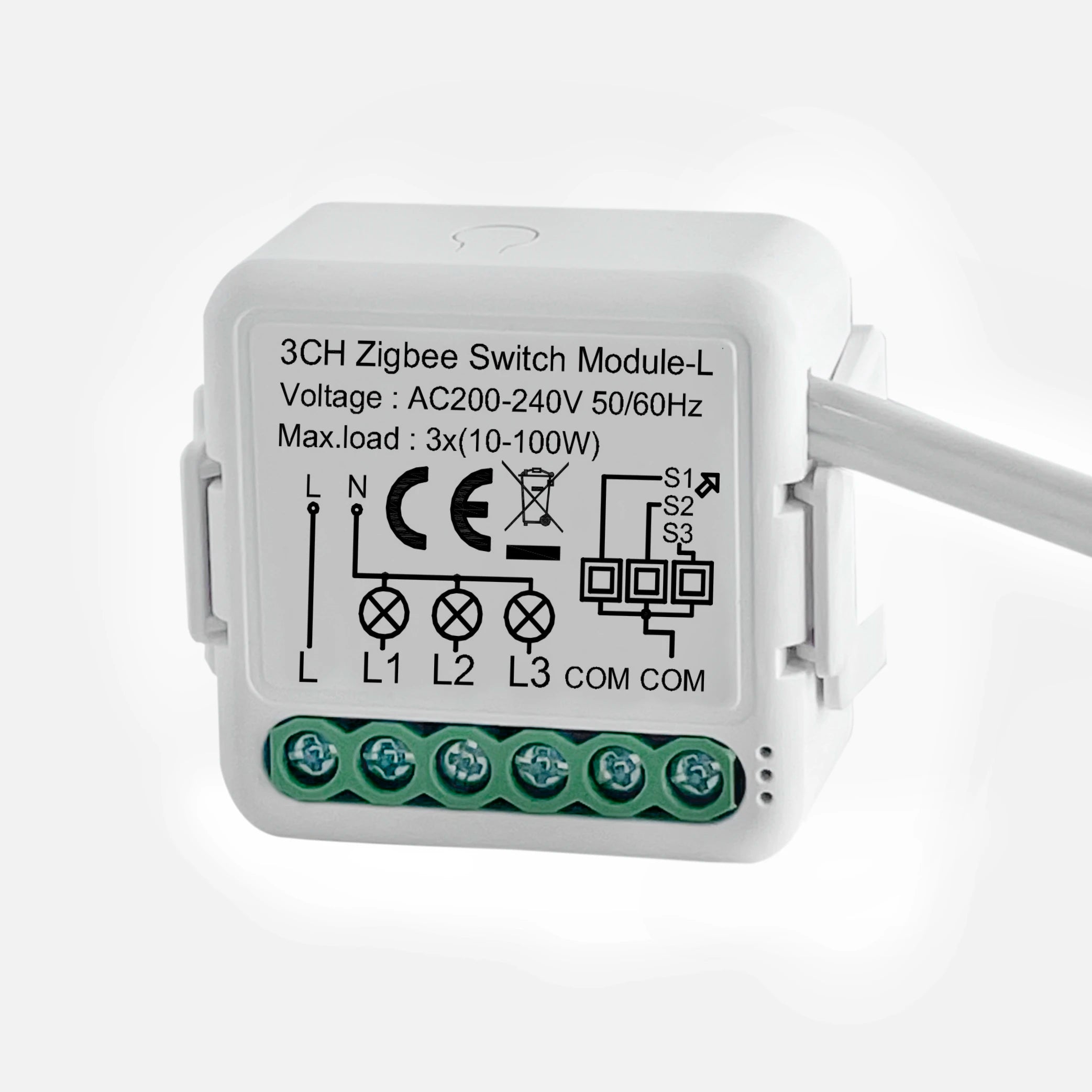Tuya Smart LED Light Controller 3-Channel No Neutral Zigbee Smart Wall Switch with DIY Relay Module Smart Home Products Devices