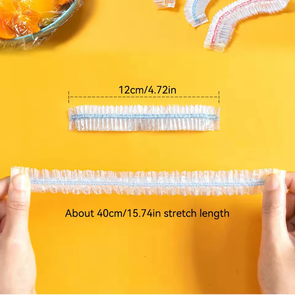 Disposable Plastic Food Cover Bag Reusable Transparent Food Protection Freezing Packaging Cling Film Kitchen Storage Organizer