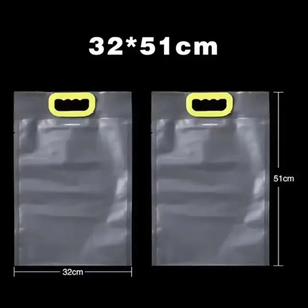 10pcs 5kg/10kg Rice Grain Packaging Bag Transparent Plastic Food Vacuum Bag Moisture-proof Insect Proof Food Storage Sealed Bag