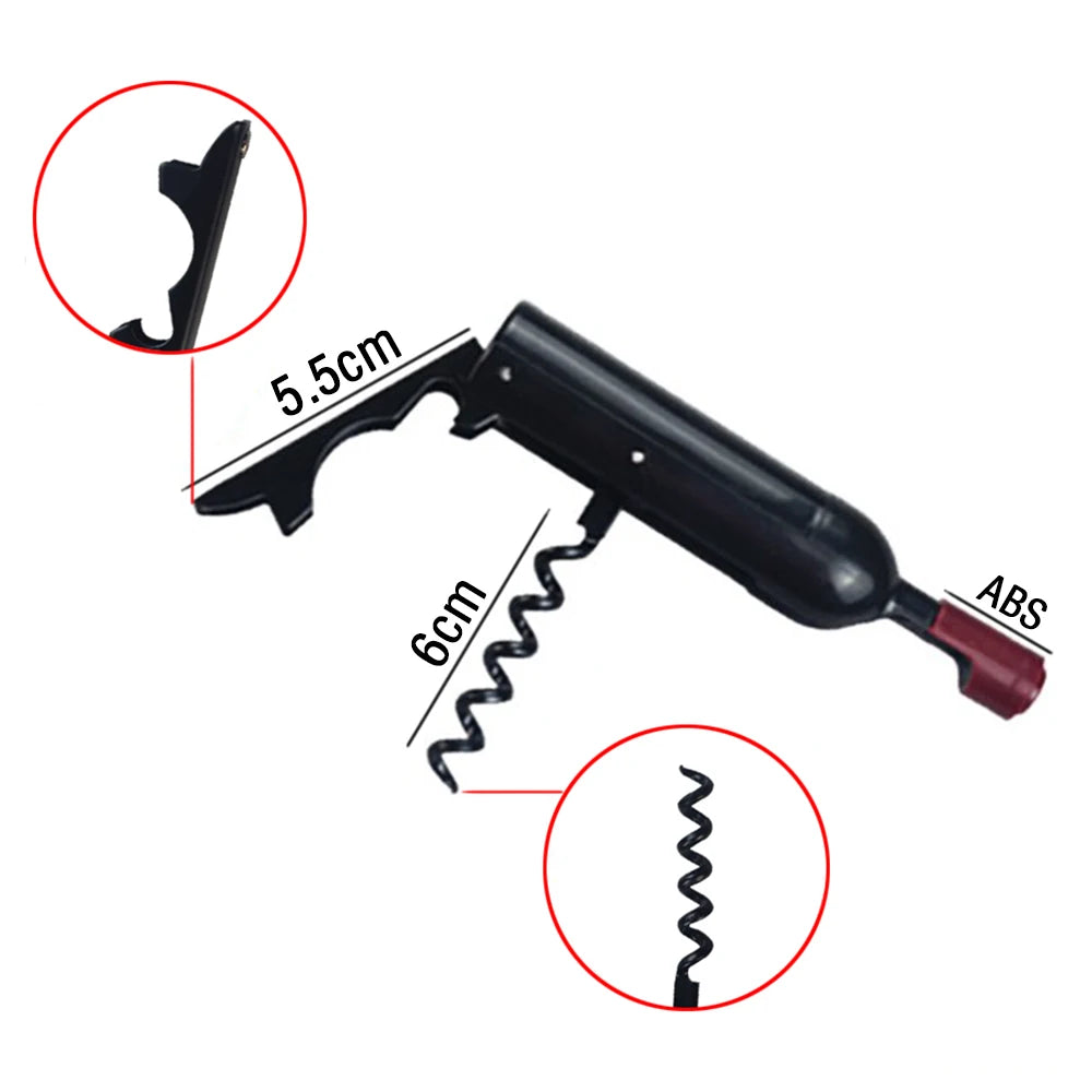 Corkscrews Bottle Foldable Champagne Refrigerator Wine Shaped Corkscrew Magnet Multifunctional Bottle Shaped Wine Opener