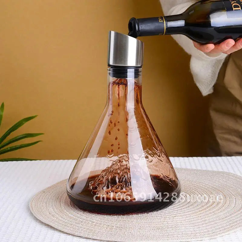Creative Light Luxury Iceberg Waterfall Decanter Glass Wine Jar Quick Filtration Wine Wine Wine Divider