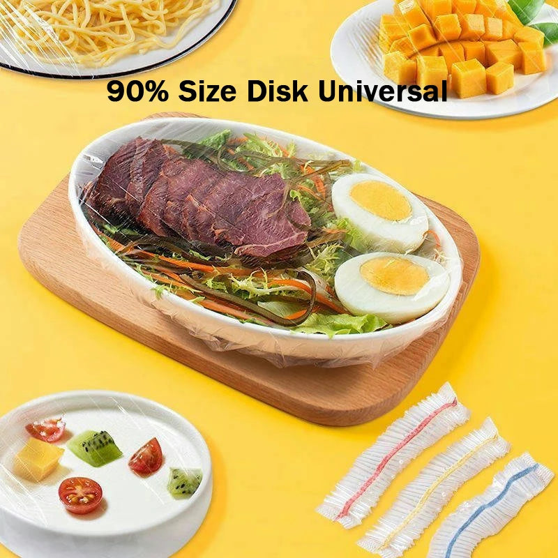 Disposable Plastic Food Cover Bag Reusable Transparent Food Protection Freezing Packaging Cling Film Kitchen Storage Organizer