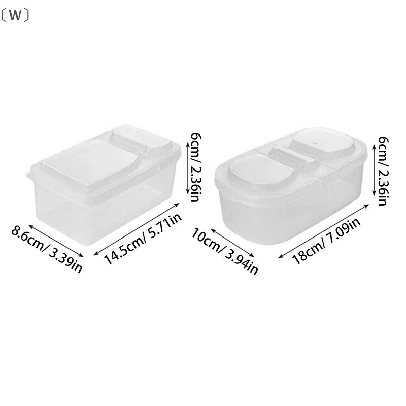 〔W〕Fruit Vegetable Packaging Food Storage Box Kitchen Refrigerator Fresh-keeping Box Classified Grid Food Storage Containers