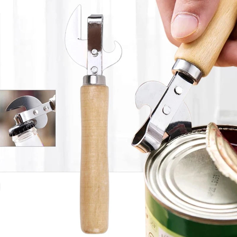 Bottle Opener for Jars Canisters Can Opener Manual Lid Remover Utensil Multifunctional Gadgets Kitchen Accessories