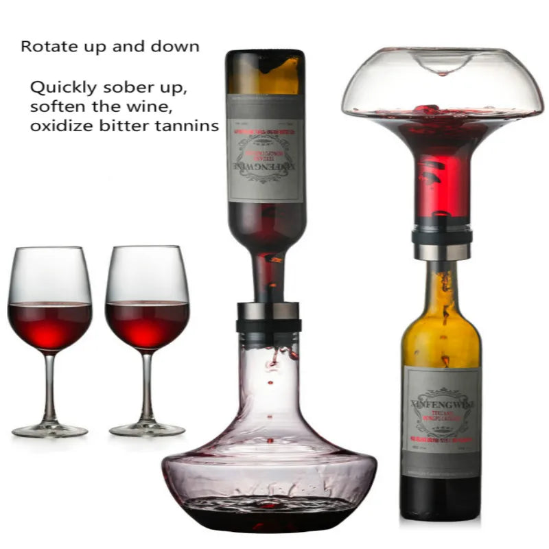 1000ML Red Wine Big Decanter Handmade Crystal  Brandy Champagne Glasses Decanter Bottle Jug Pourer Aerator For Family Bar