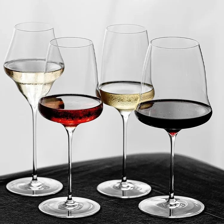 Burgundy Bordeaux Style Upscale Banquet Party Wine Glass Extremely Thin Masterly Craft Perfect Flawless Classics Goble Bar Tool