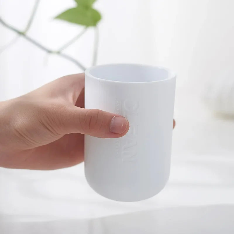 Household Bathroom Supply Washing Tools Bamboo Soap Dish Soap Dispenser Toothbrush Holder Toilet Brush Bathroom Accessories