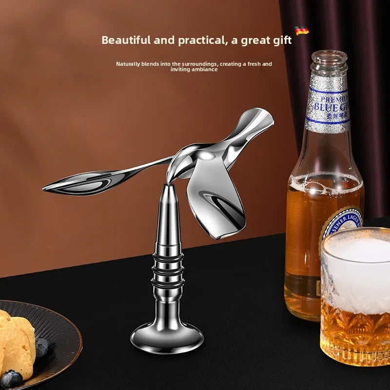 Beer Bottle Openers Manual Bottle Lids Opener Kitchen Tool Balanced Bird Bottle Opener for Bar Kitchen Home Parties