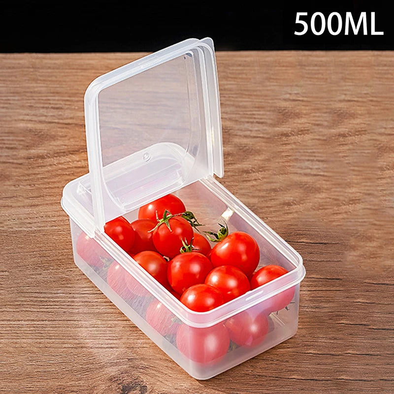 〔W〕Fruit Vegetable Packaging Food Storage Box Kitchen Refrigerator Fresh-keeping Box Classified Grid Food Storage Containers