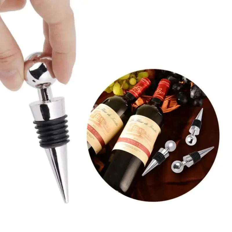 Plastic Bottle Stopper Wine Storage Twist Cap Plug Reusable Vacuum Sealed Champagne Gifts Bar Tool