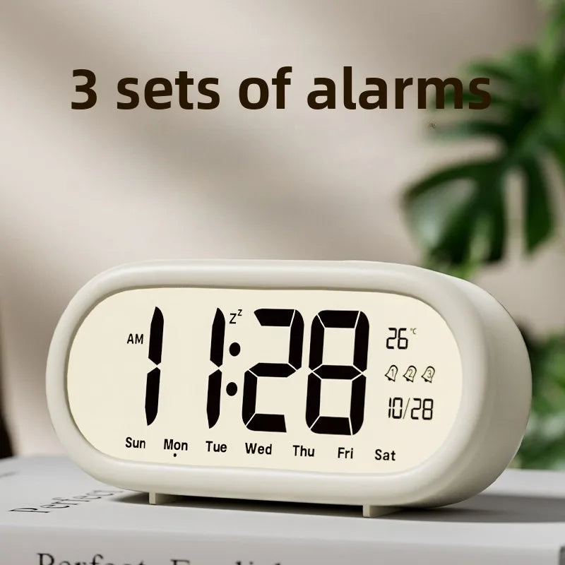 1PC Alarm Clock for Students Large Screen Clear Numbers New Smart Electronic Clock Desktop Children's Home Products