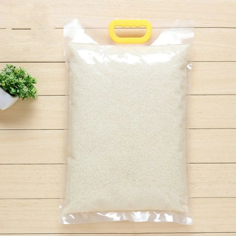 10pcs 5kg/10kg Rice Grain Packaging Bag Transparent Plastic Food Vacuum Bag Moisture-proof Insect Proof Food Storage Sealed Bag