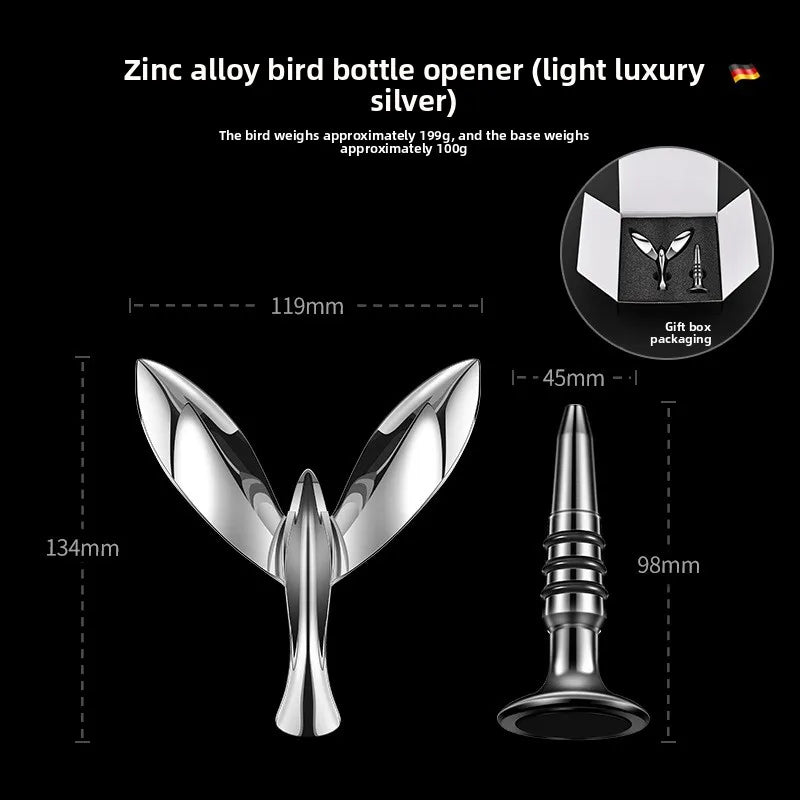 Beer Bottle Openers Manual Bottle Lids Opener Kitchen Tool Balanced Bird Bottle Opener for Bar Kitchen Home Parties