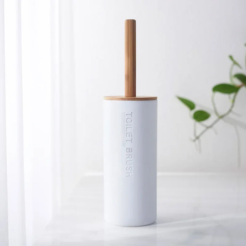 Household Bathroom Supply Washing Tools Bamboo Soap Dish Soap Dispenser Toothbrush Holder Toilet Brush Bathroom Accessories