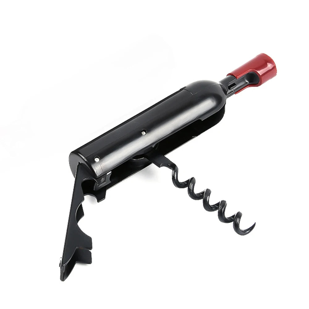 Corkscrews Bottle Foldable Champagne Refrigerator Wine Shaped Corkscrew Magnet Multifunctional Bottle Shaped Wine Opener