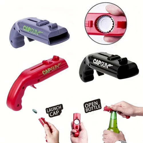 1pc Funny Cap Gun Bottle Opener, Perfect for Home Bars, Parties & Wedding Gifts, Cap Gun For Men, Beer Bottle Opener