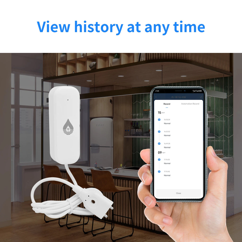 Tuya Smart Water Sensor WiFi Smart Home Products Zigbee Sensor Leak Detection App Remote Control Automation Residential