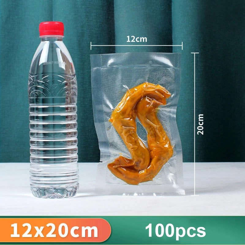 Vacuum Packaging Bags for Food 100pcs Food Storage Vacuum Bags for Vacuum Sealer Machine  Food Fresh Long Keeping Empty Bags