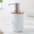 Household Bathroom Supply Washing Tools Bamboo Soap Dish Soap Dispenser Toothbrush Holder Toilet Brush Bathroom Accessories