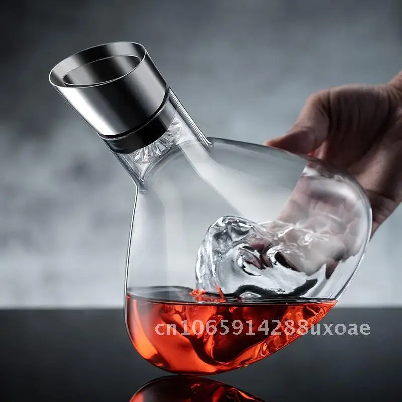 Creative Light Luxury Iceberg Waterfall Decanter Glass Wine Jar Quick Filtration Wine Wine Wine Divider