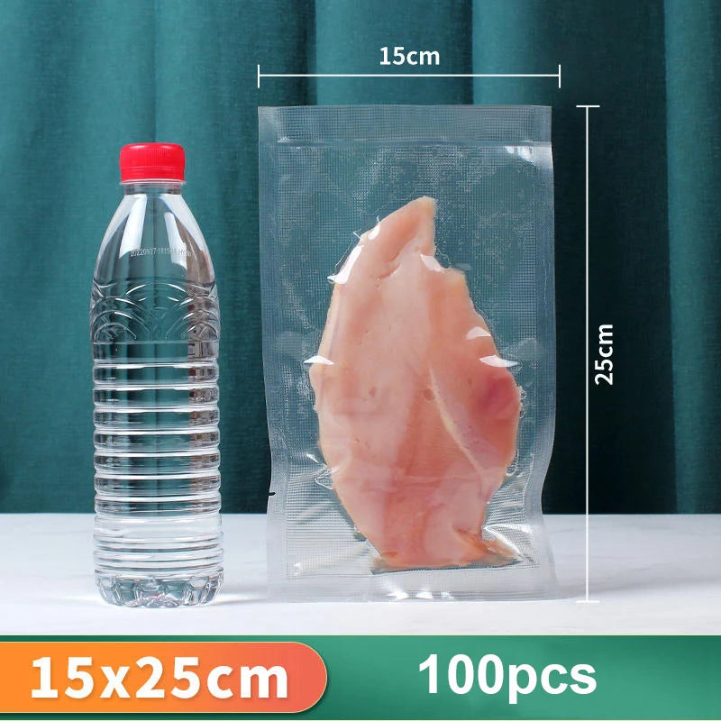Vacuum Packaging Bags for Food 100pcs Food Storage Vacuum Bags for Vacuum Sealer Machine  Food Fresh Long Keeping Empty Bags